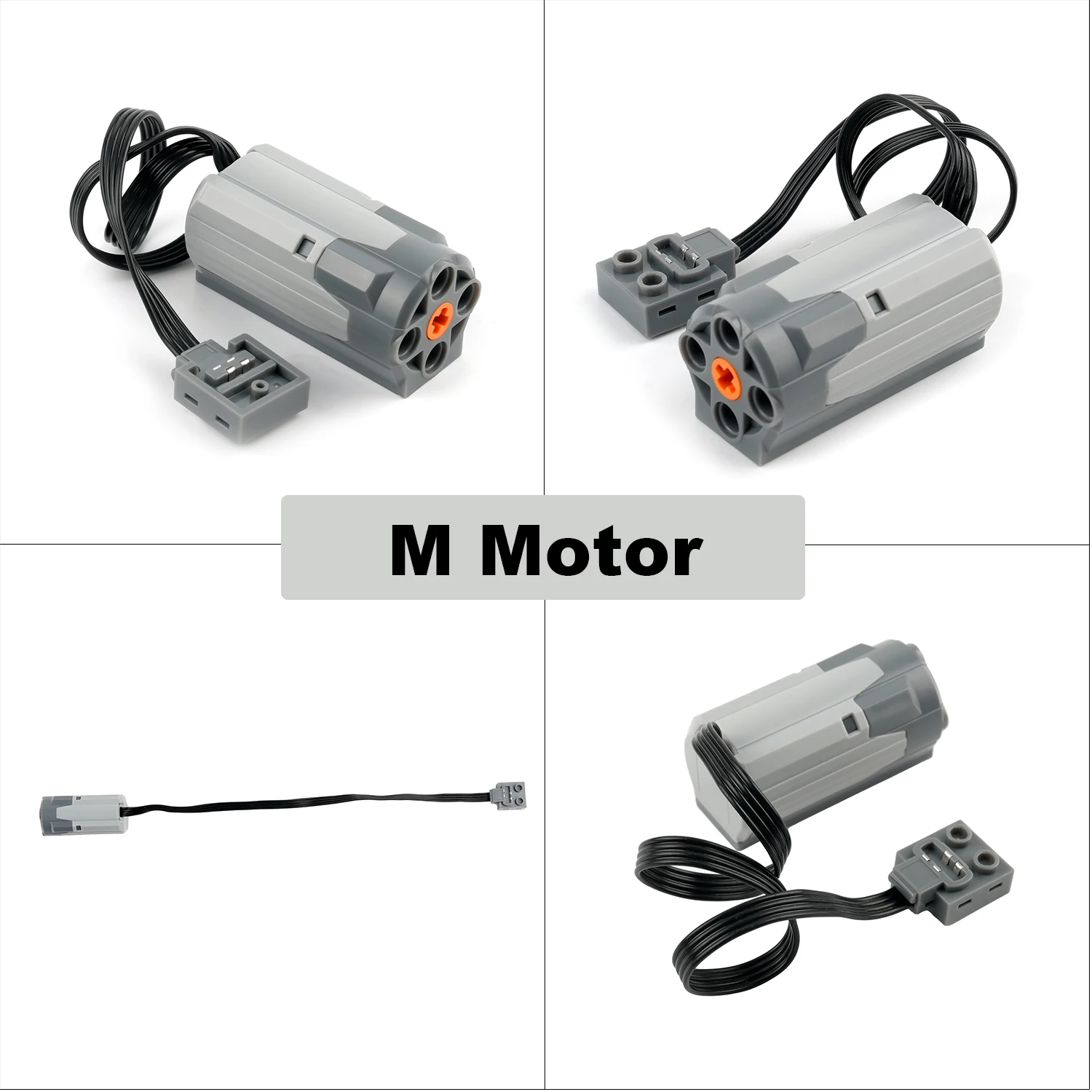 MOC Power Function Extension Kit with High-Tech M Motor for All Brand-Compatible Building Blocks DIY Projects
