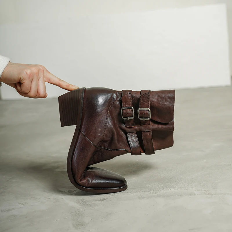 

Chic Ombre Gradient Ankle Boots - Women's Fashion Pointed Toe Booties with Kitten Heel & Wide Shaft (2 Colors)