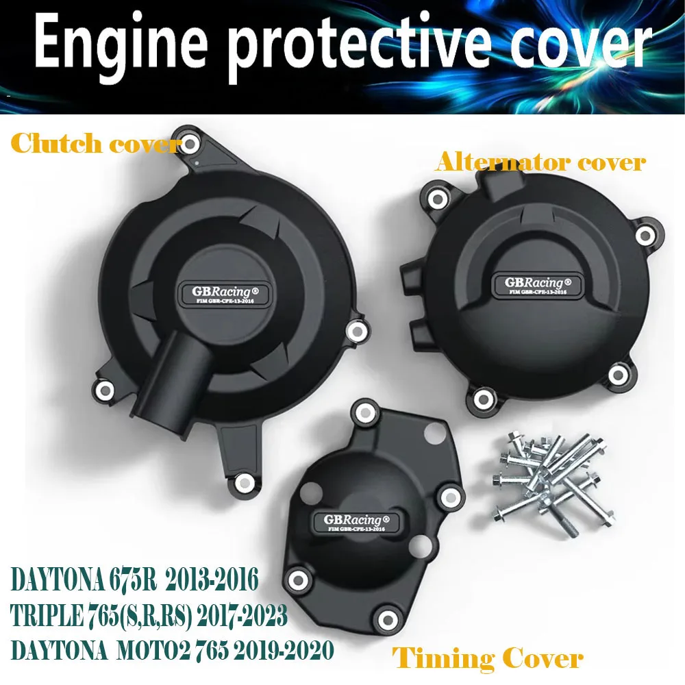 

GBRacing Engine Cover Protection Set for Triumph Daytona 675R 2013-2016 Street Triple 765 2017-2022 MOTO2
