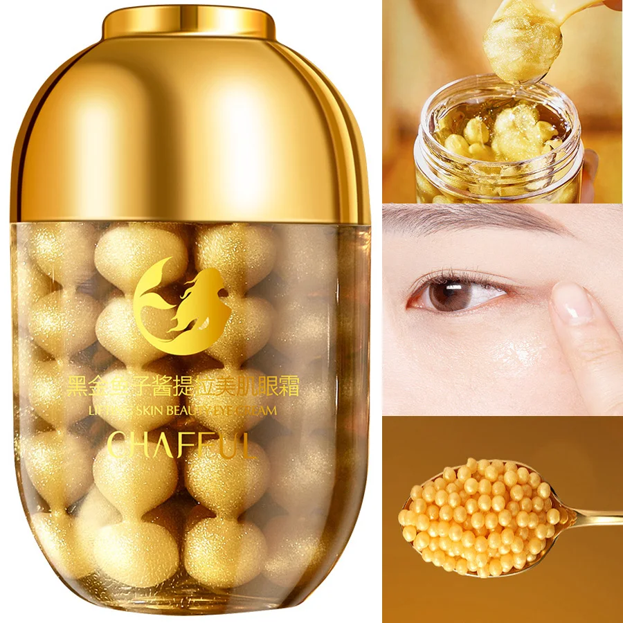 

24k Black Gold Caviar Eye Cream Anti Dark Circles Eye Bags Firming Anti Aging Moisturizing Eyes Skin Care For All Skin Types