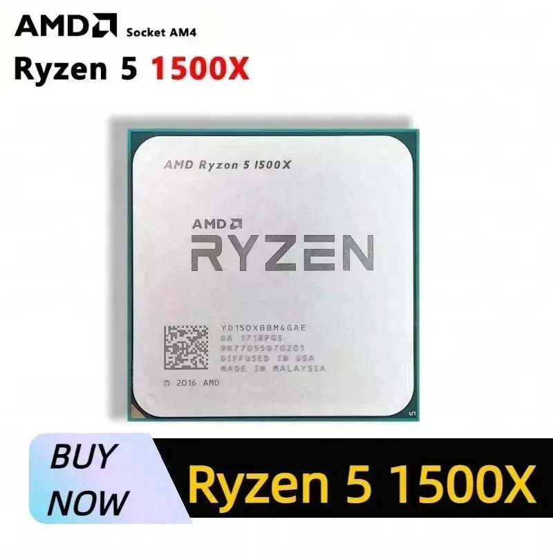AMD Ryzen 5 1500X Original Brand New AM4 Desktop Processor YD150XBBM4GAE 4 Core 8 Thread 3.5GHz 16MB L3 Cache 65W Ready Stock