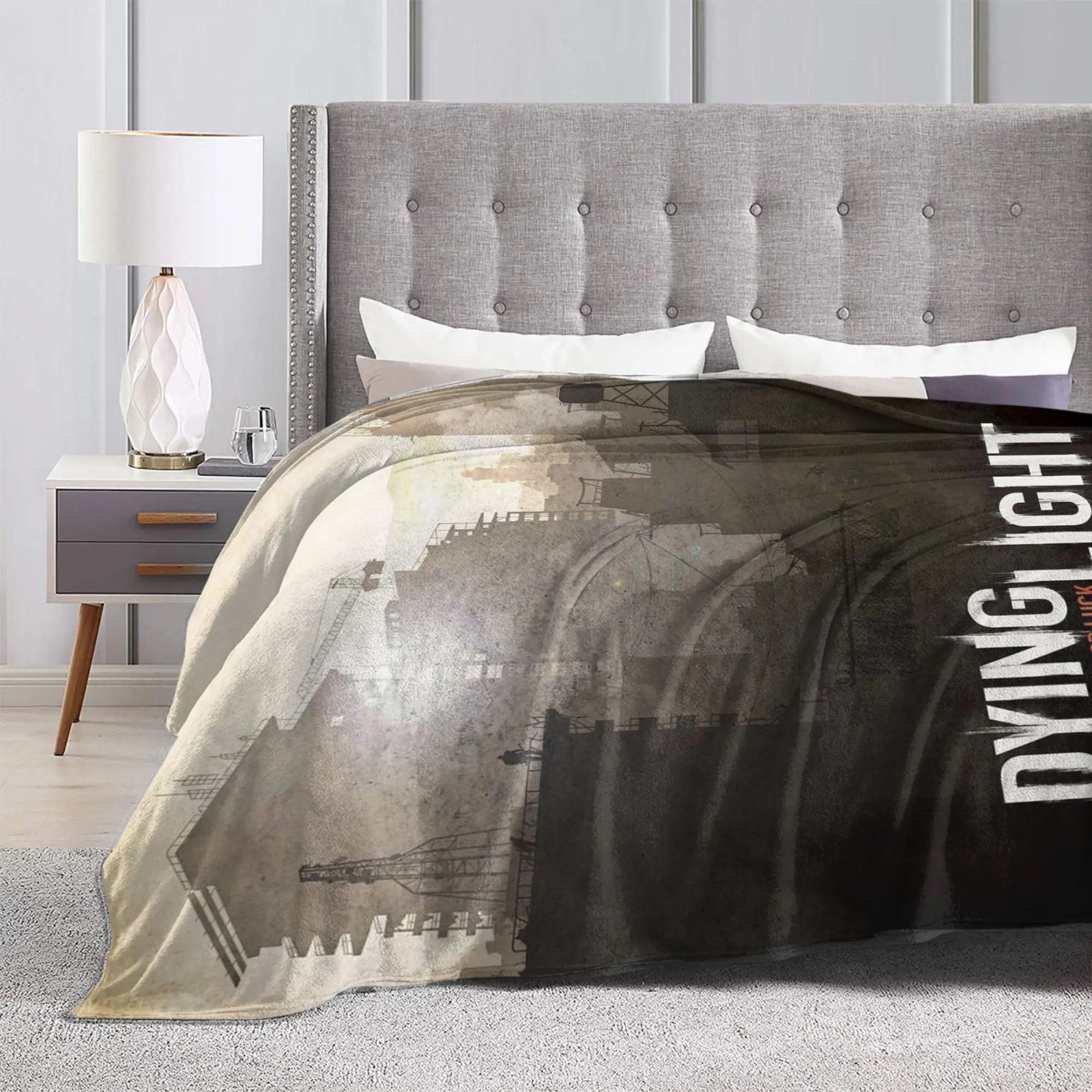 بطانيات لعبة مضحكة Dying Light The Beast، بطانية رمي مريحة من الصوف فائق النعومة قابلة للغسل في الغسالة #6