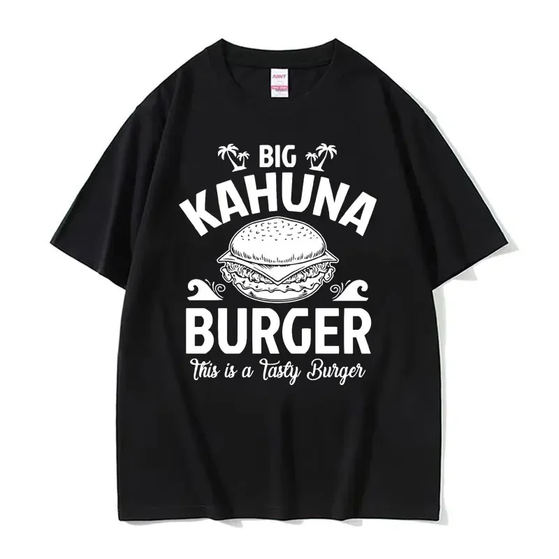 Burger Beautiful Pulp Fiction Tee Shirt Big Kahuna Burger Funny Meme T-shirt Men's Women 90s Retro 100% Cotton Oversized T Shirt