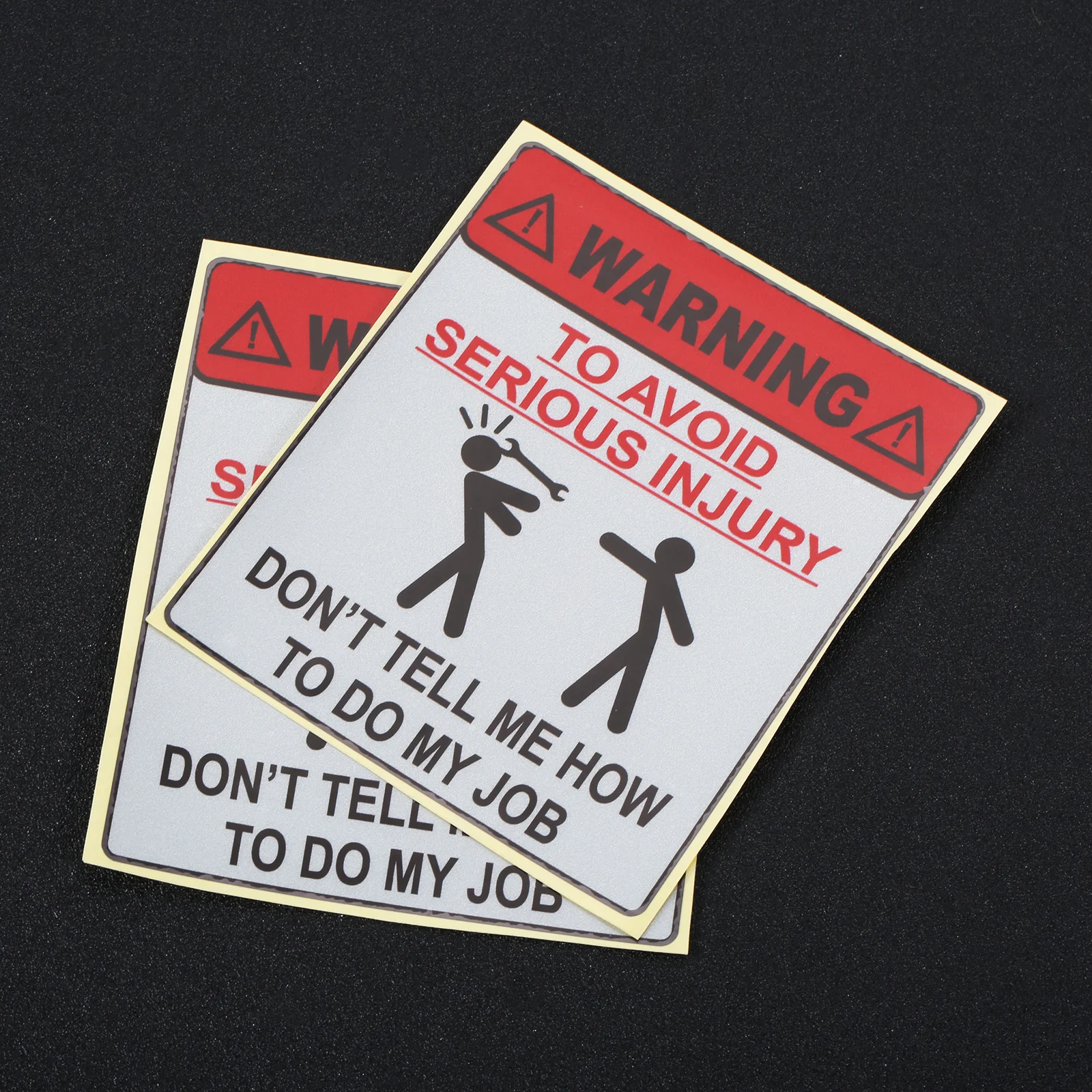 2PCS Warning Reflective Sticker 