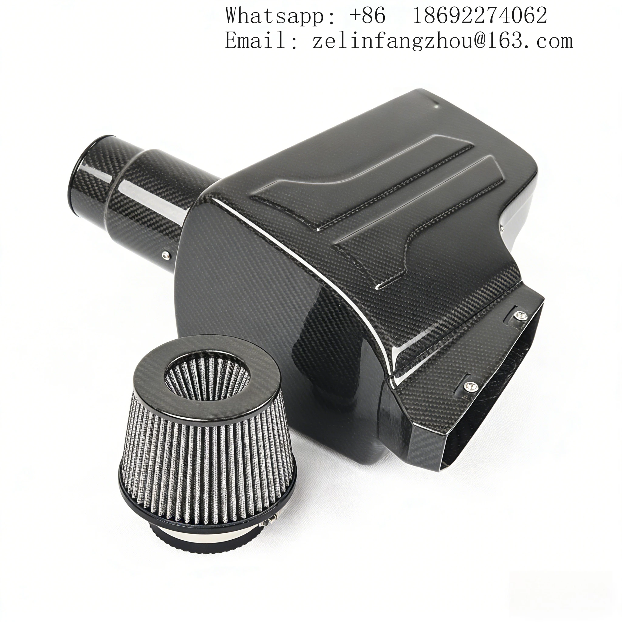 

100% Dry Carbon Fiber Cold Air Intake System For Audi Q3 2.0T Very Easy To Install Airspeed Brand