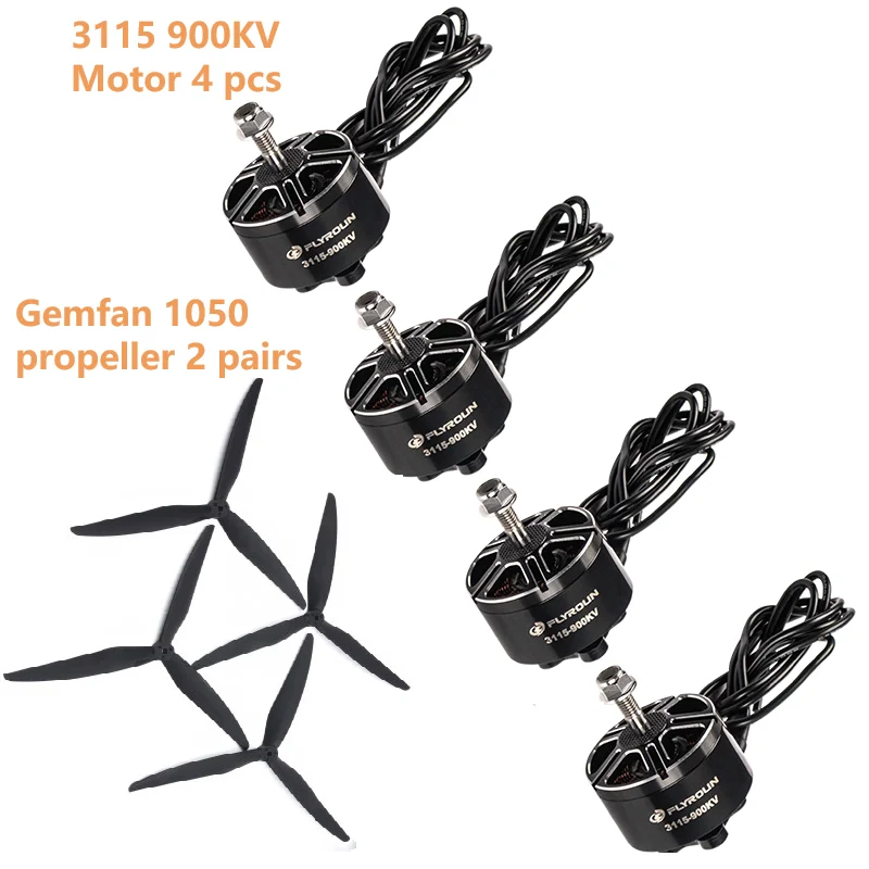 

4PCS 3115 900KV 3-6S Brushless Motor for RC Multirotor X-Class FPV Mark4 APEX 10inch XL10 FPV Camera Kit Frame