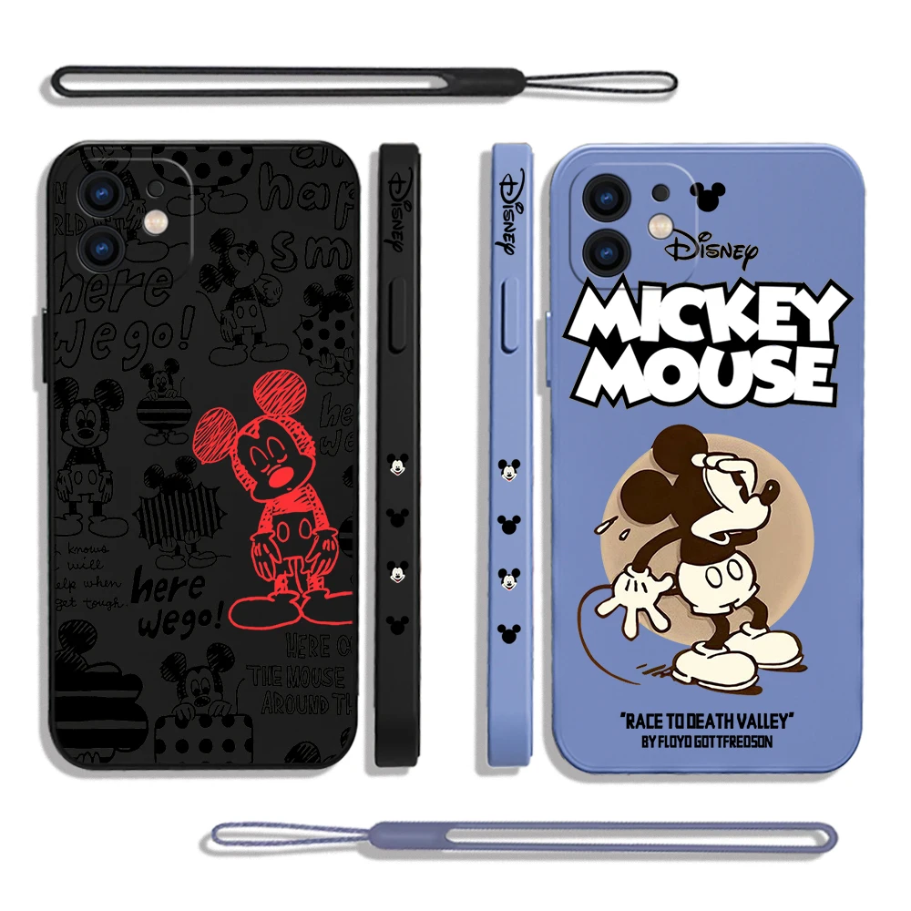 

Cartoon Cute Mickey Phone Case For Xiaomi Poco M5 X5 F5 F4 X4 M4 F3 X3 M3 F2 X2 Pro C40 4G 5G GT Liquid Silicone Cover