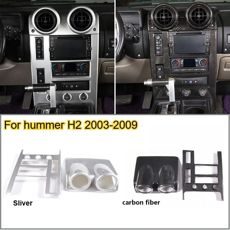

Fit For Hummer H2 2003-2007 Car Interior Decoration Trim Central Control Dashboard Navigation Panel Sticker Car Accessories