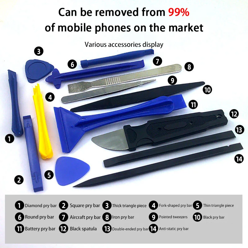 40/42 in 1 Mobile Phone Repair Tools Disassemble Repair Set for iPhone Screwdriver Combination Multi Function Disassembly Kit image 3