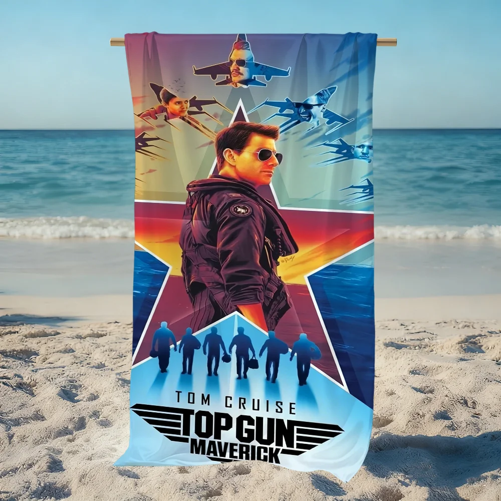 Classic Film T-top G-gun Cute Cool Towel Beach Quick Dry Soft Pool Towels Gift for Travel Gym Shower Camping Sports