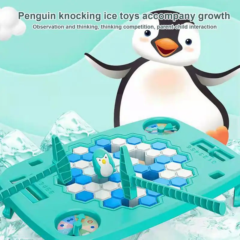 Ice Cube Penguin Game for Kids, Save Penguin Ice Board Game, Preschool Game for Ages 3 and Up Interactive Toy for Adults