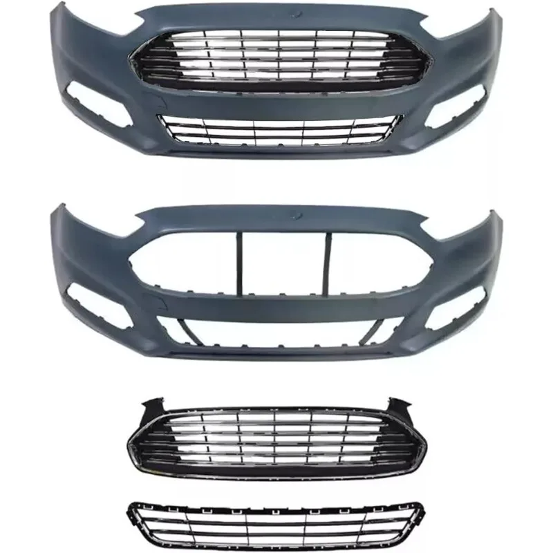 غطاء المصد الأمامي ومجموعة الشبكة الأمامية العلوية والسفلية تناسب 2013 2014 2015 2016 Fusion