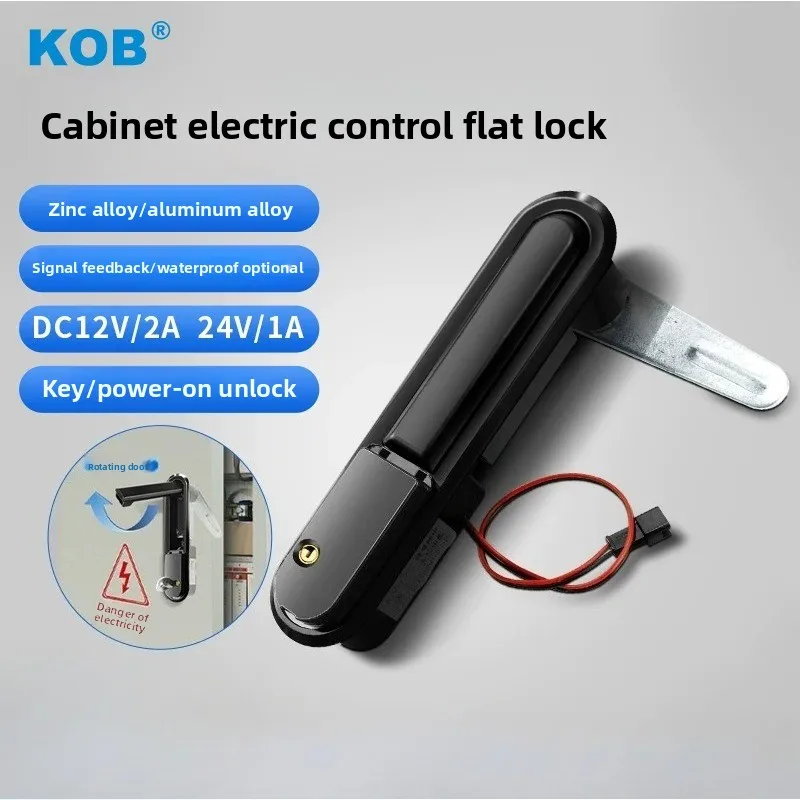 

KOB Distribution Box Door Lock Chassis Cabinet Electric Control Flat Lock Electric Switch Cabinet Handle Lock Cabinet