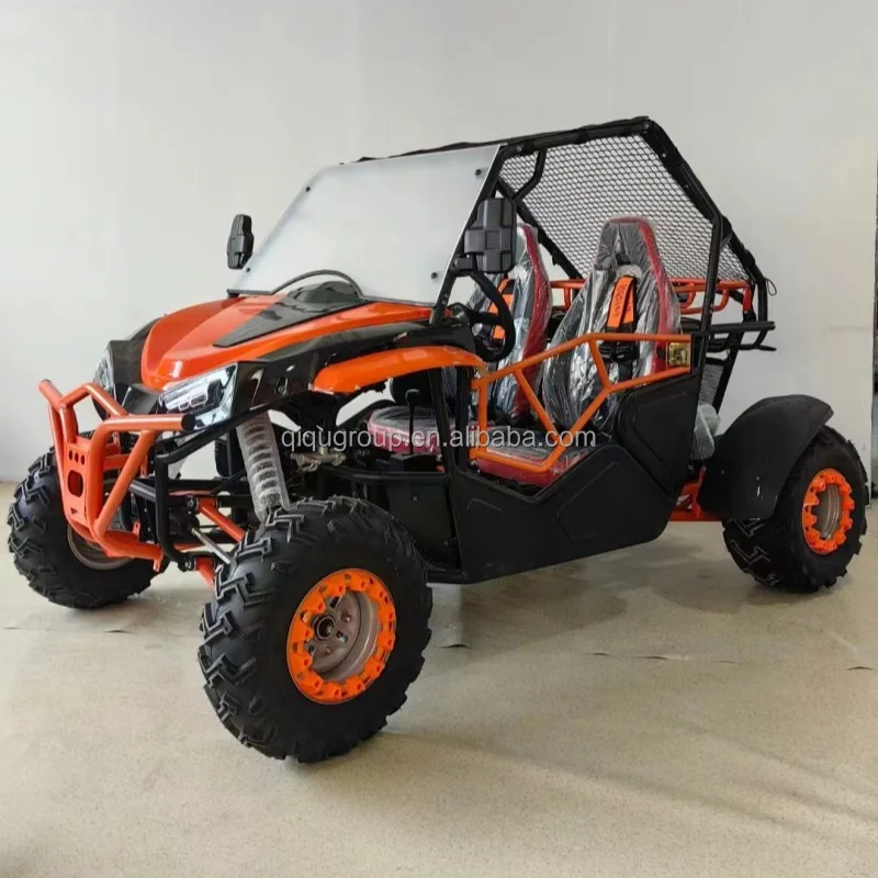 عربات التي تجرها الدواب على الطرق الوعرة بمقعدين تعمل بالغاز بقوة 230 سي سي سي مع تعليق مستقل بإطار مناسب لجميع التضاريس #5