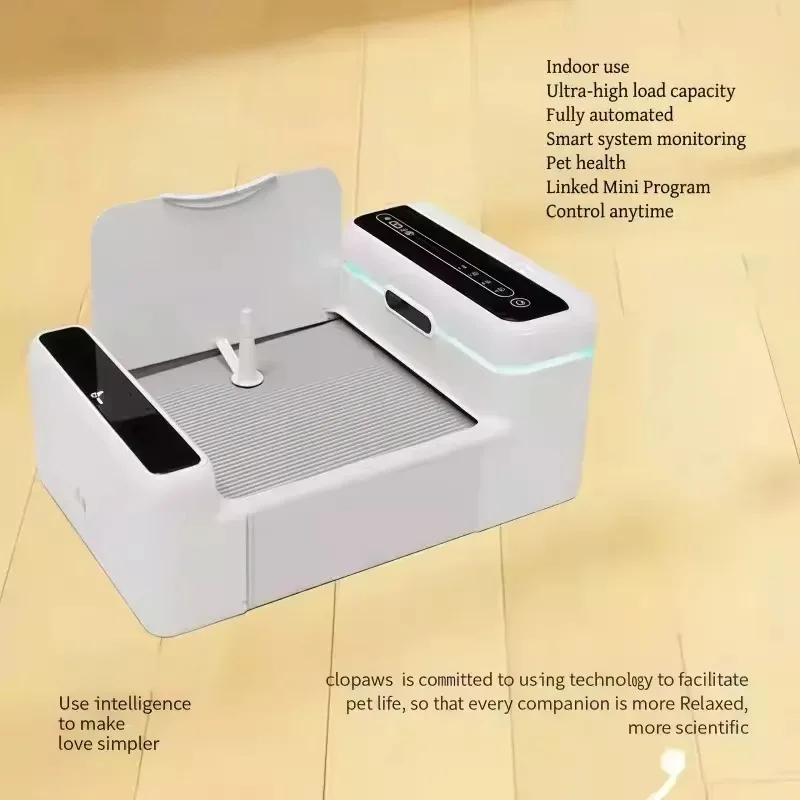 Luxury Intelligent Automatic Dog Toilet with Induction Cleaning and App Control ABS Material for Small & Medium Dogs