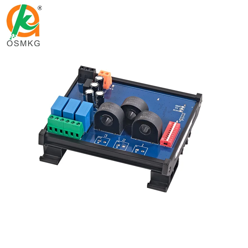 Oshangming 3 Channel AC Transformer Detection for AC Current Voltage Acquisition Module RS485 Modbus Rtu