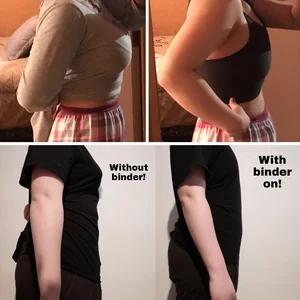 Kostenloser Versand PP G5 Plus Größe Binder Transgenre Bindemittel Brust Tank Top Damen Women's Tarboy Lesben Bindemittel Bind Breaut Binder Transgender Frauen und Lesben Mann FTM Trans 10 Hauptverkaufsbinder - №8