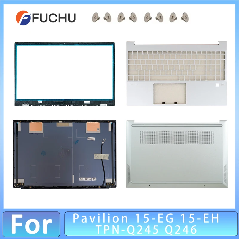

Для Pavilion 15-EH 15-EG 15Z-EH TPN-Q245 Q246 задняя крышка верхний чехол для ноутбука ЖК-задняя крышка/верхняя часть упора для рук с отверстием для отпечатков пальцев