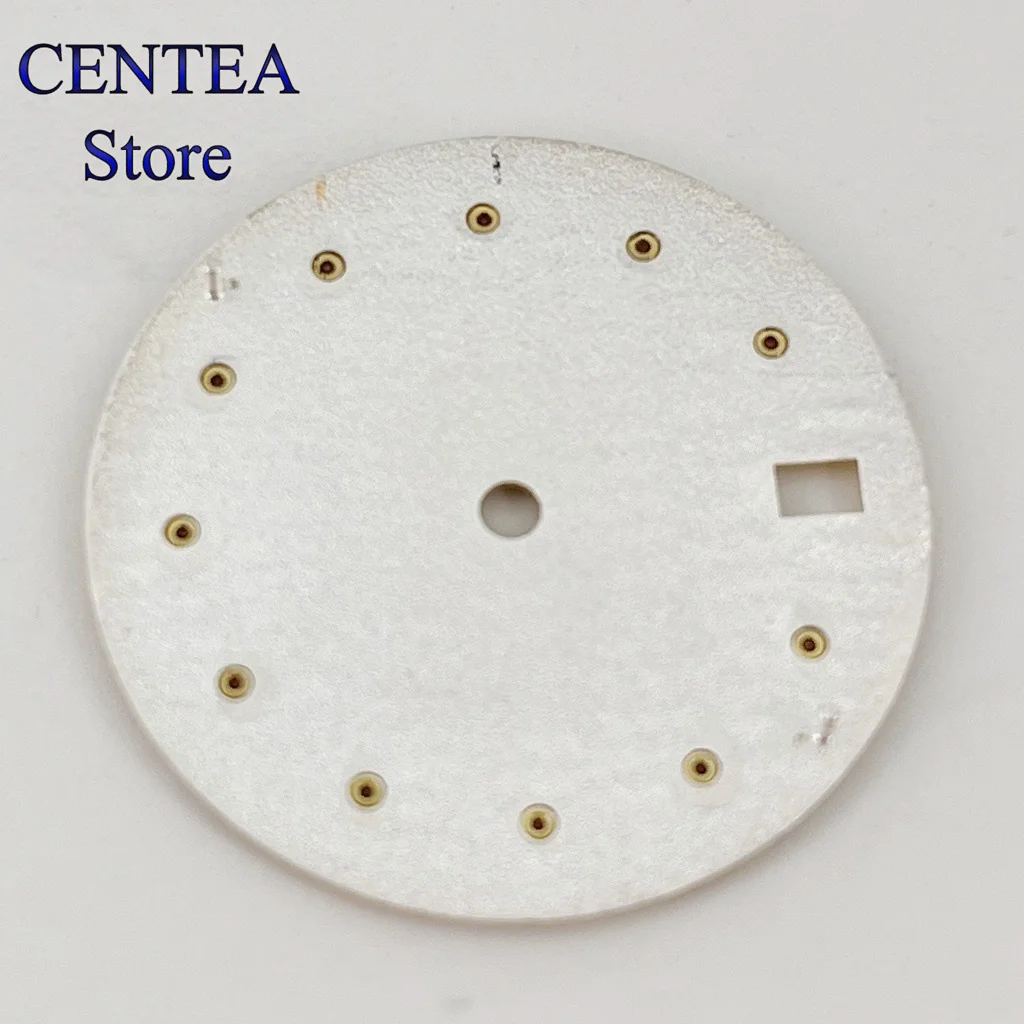 RICHUS 28.5mm silver/gray/green/gold sterile watch dial fit NH34 NH35 movement fit 3 o'clock crown 3.8 o'clock crown