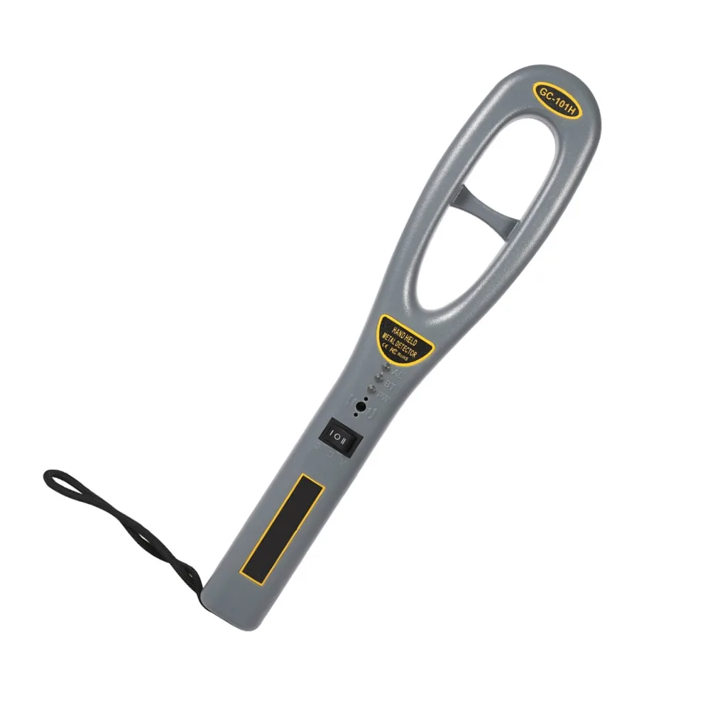 Reliable Grey Handheld Metal Detector Portable Plastic Security Scanner Tool Lightweight Sound Alert Security Hunter Finder