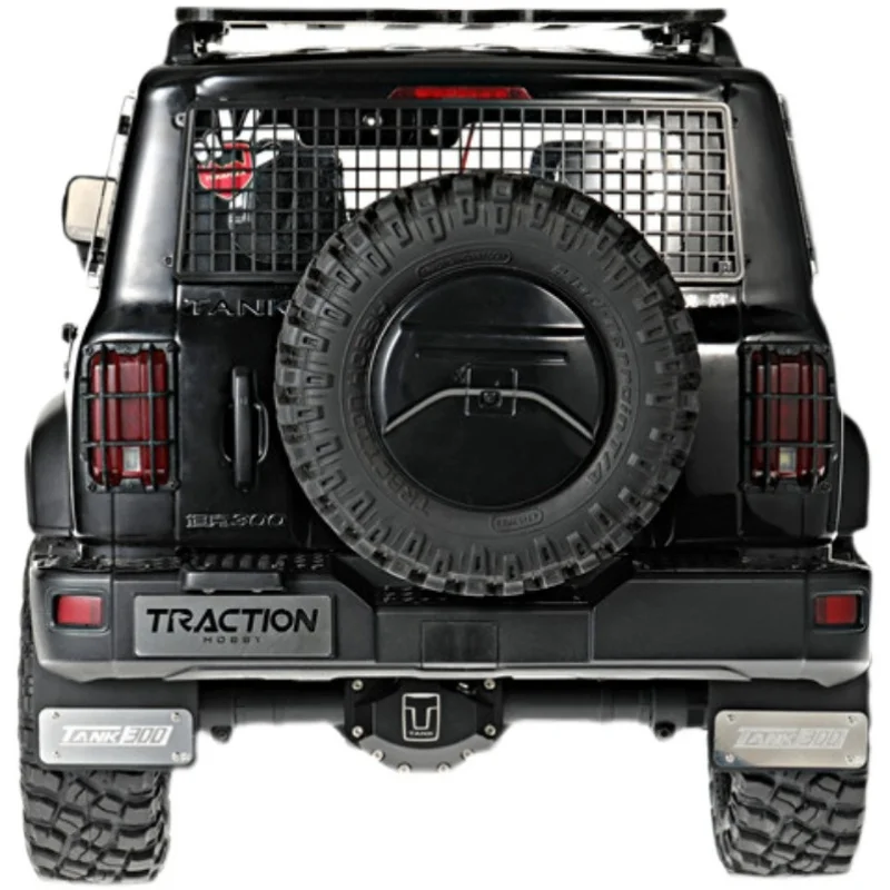 Lentilles de vue arrière réfléchissantes en métal, réservoir de Traction Km300 Simulation Rc escalade voiture 1/8