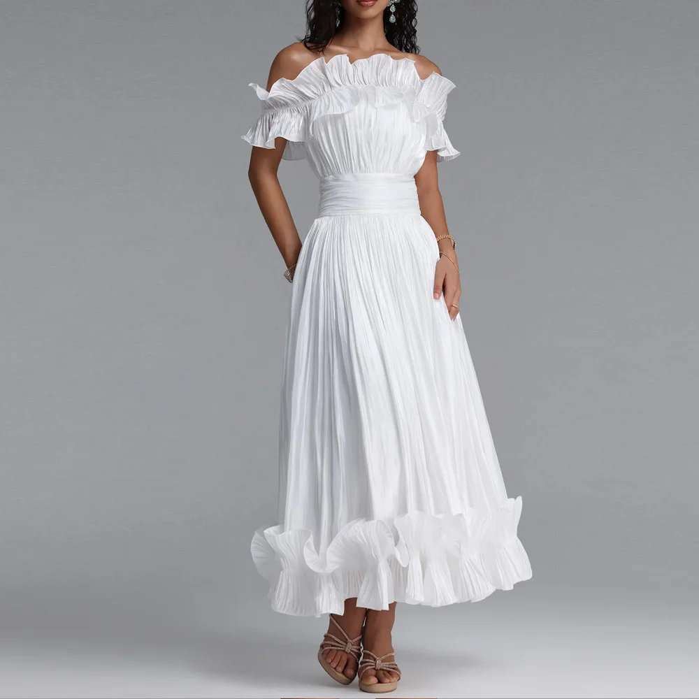 Amelia A-Line Fashion Evening Dress Bright Diamond with Drill luxurious Prom Dressees For Women Wedding Party Formal Gowns