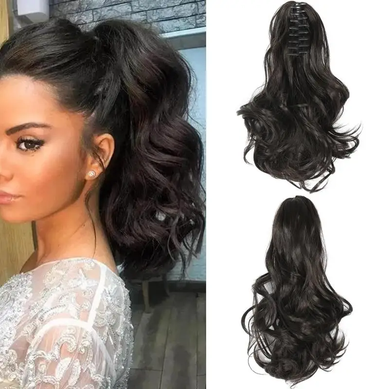 Claw Clip Ponytail Extension Long Curly Synthetic Hairpiece Easy Clip In Wavy Ponytail For Women Daily WearHot Sale