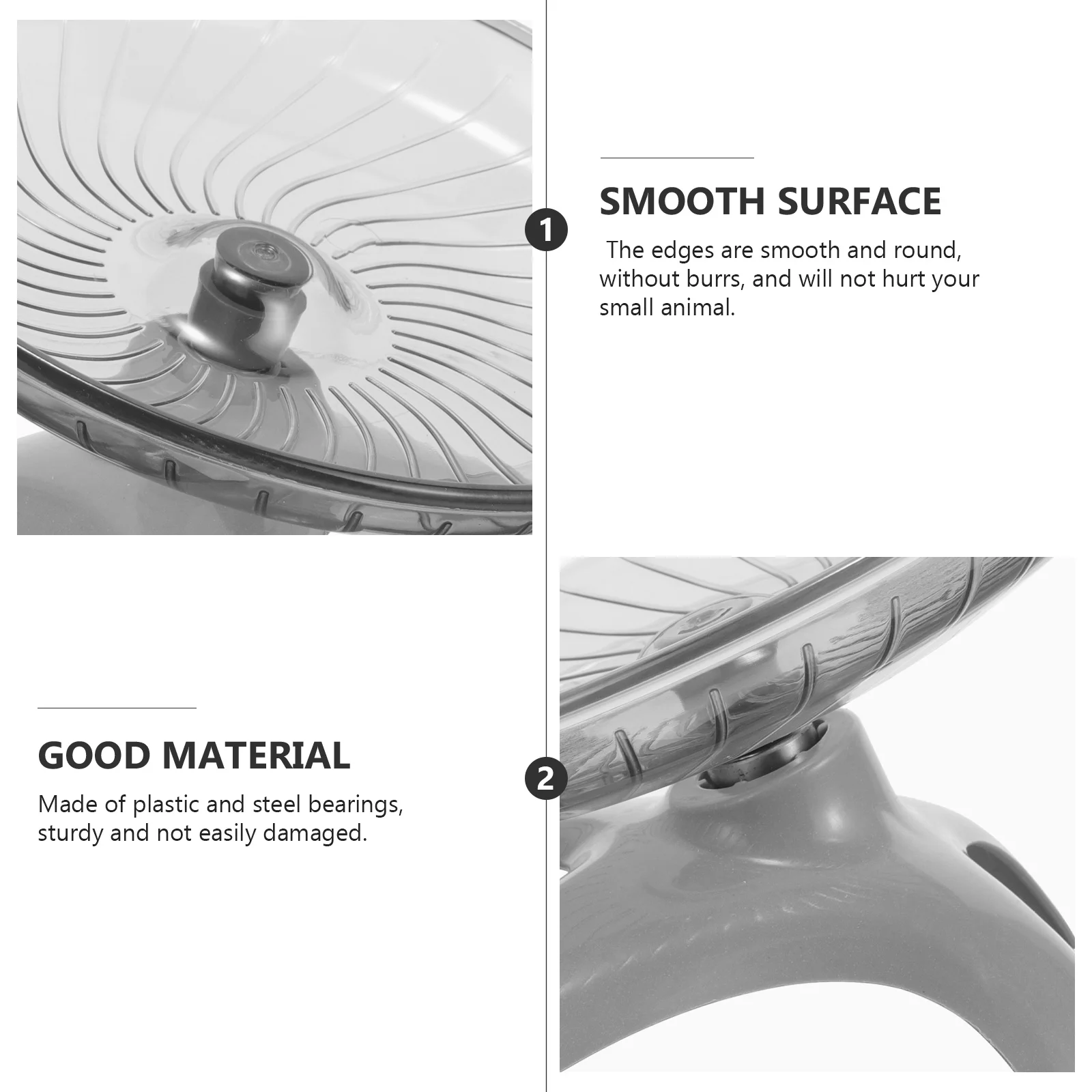 

1pc Steel Shaft Running Wheel Hamster Hamster Pet Exercise Mute Running Disk Gray Base Color Pet Supplies