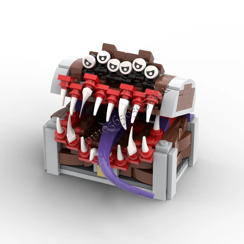 317 pçs moc jogo imitar baú para almas escuras blocos de construção conjunto masmorras e tesouro final monstro tijolos brinquedos presente aniversário do miúdo