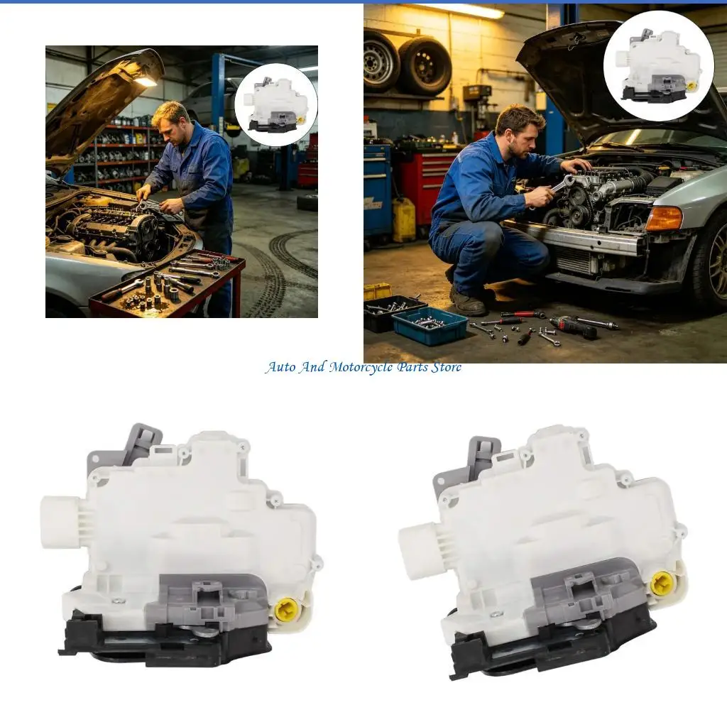 P9FD Easy Install Front Door Lock Actuators 8J1837015A for Select Model SUV Metal Mechanism Replacement