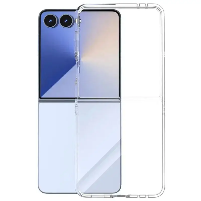 

For Samsung Galaxy Z Flip 7 FE Case Transparent Hard Shell For Samsung Galaxy Z Flip 7 FE Shockproof Back Cover Funda Capa