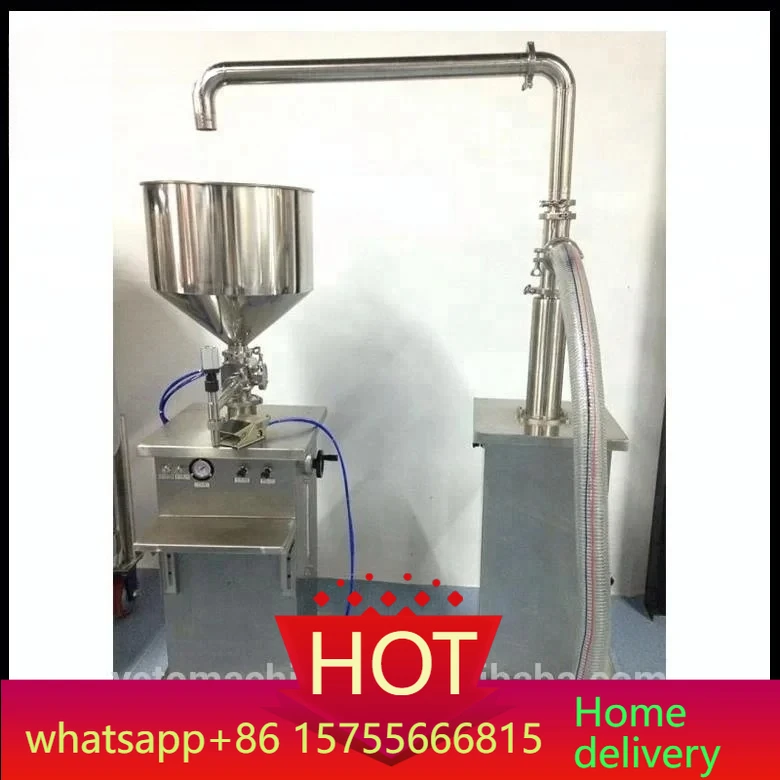 

stainless steel pneumatic piston liquid paste feeding machine cream food transfer pump