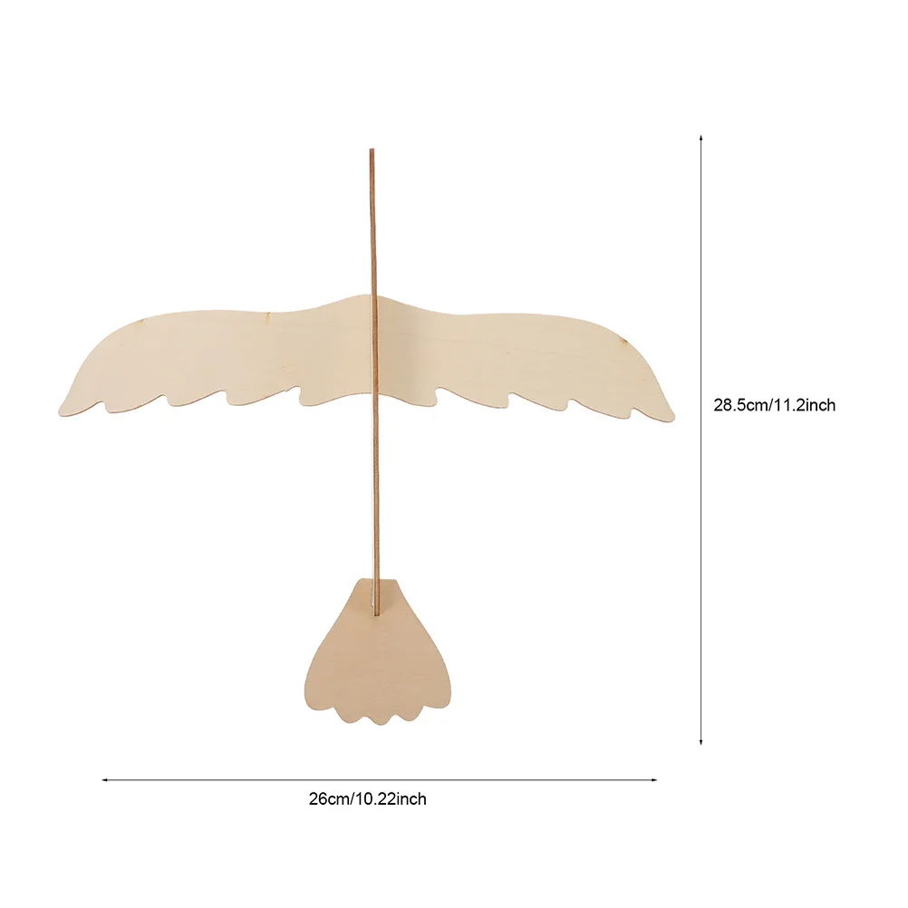 4Pcs DIY Wooden Eagle Airplane Hand Painting Kids Educational Craft Creative Graffiti Kid Handwork Gift Kids Toy