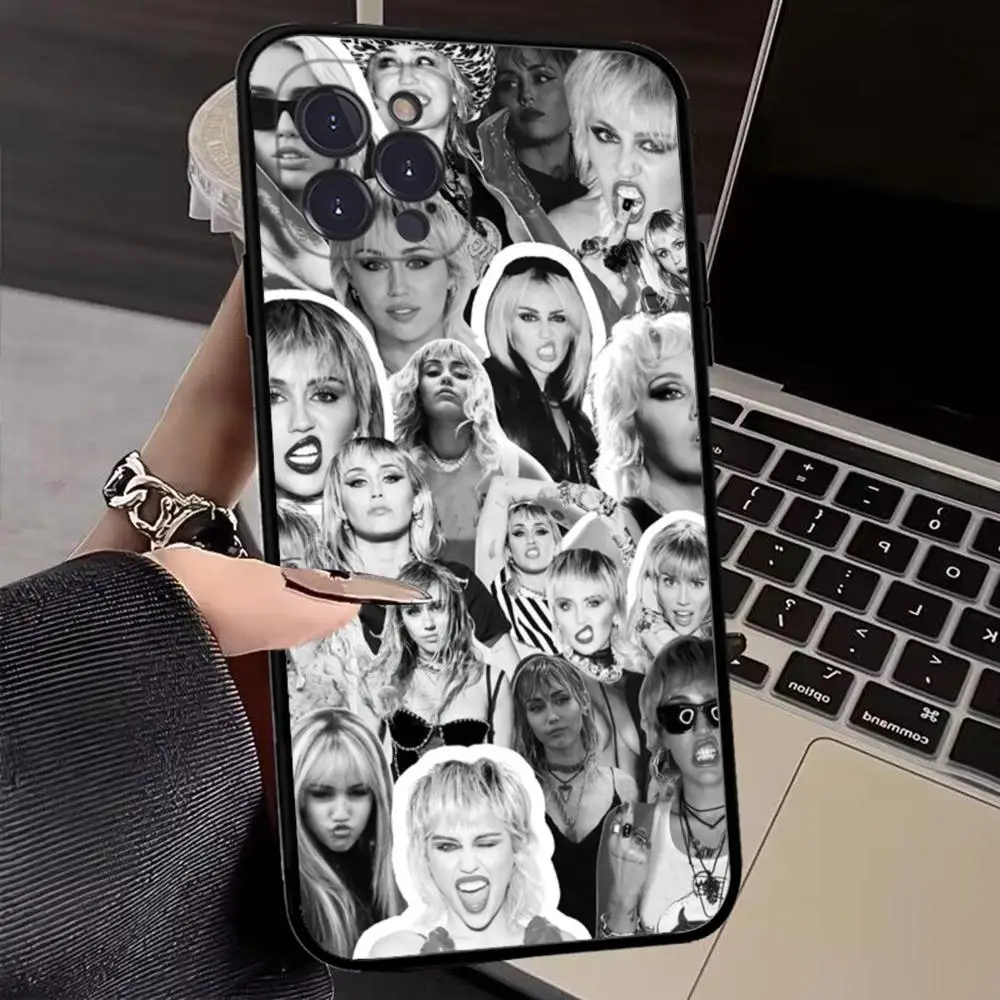 Hot Singer M-Miley C-Cyrus Phone Case for iPhone 15 8 7 6 6S Plus X SE 2020 XR XS 14 11 12 13 Mini Pro Max Mobile Case