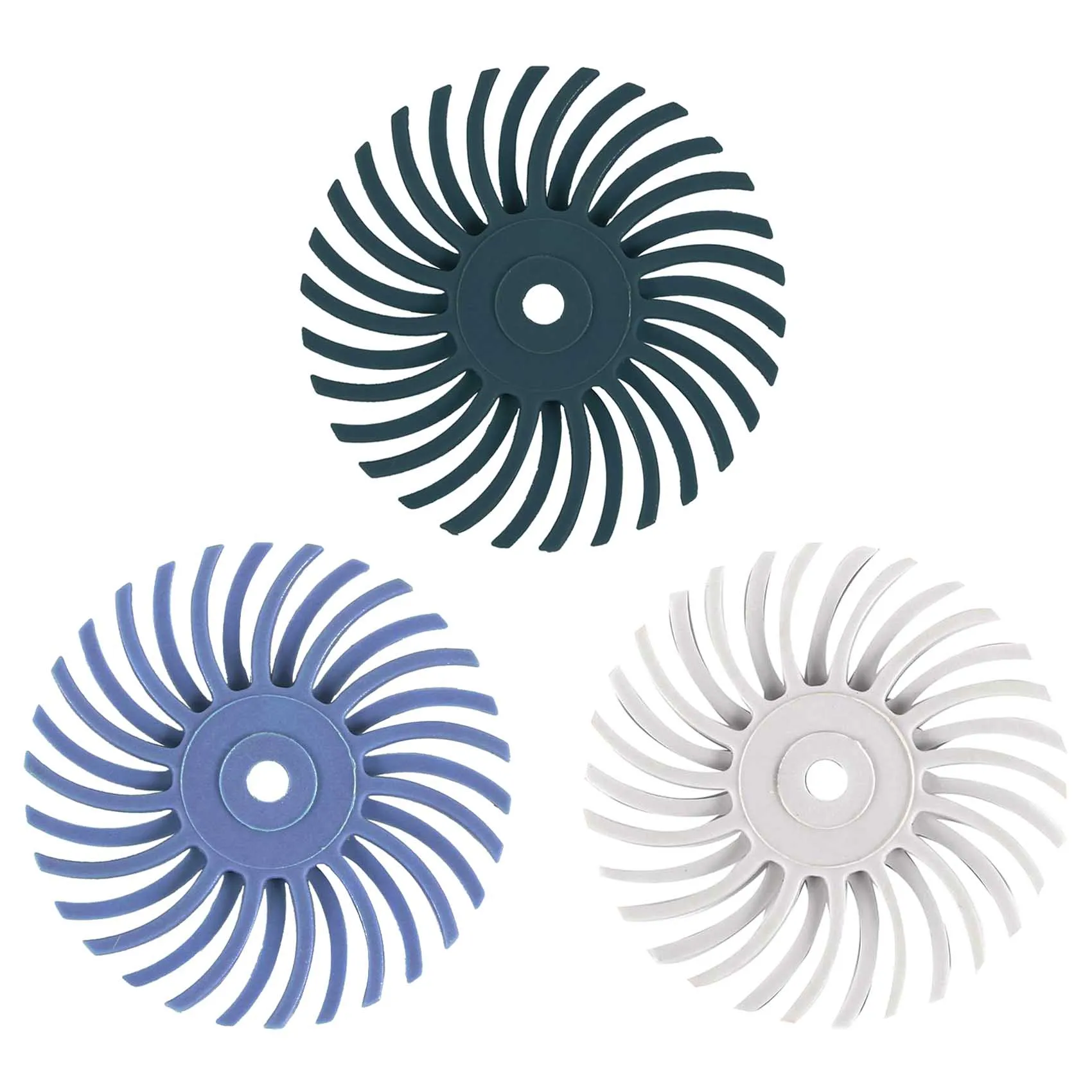 HGHO 50Pcs 1 Inch Radial Bristle Disc Kit Abrasive Brush 3mm Shank Detail Polishing Wheel for Rotary Tool Accessories