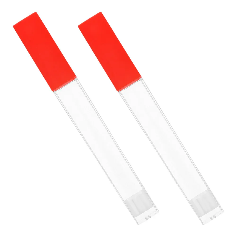 2Pcs Plastic Thermometer Protection Tube Storage Box for Adults Fever Thermometer Needle Holder Storage Case