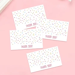 50pcs Thank You Card For Supporting Small Business Commercial Decoration Thank you Card Handmade With Love for Gift Packaging