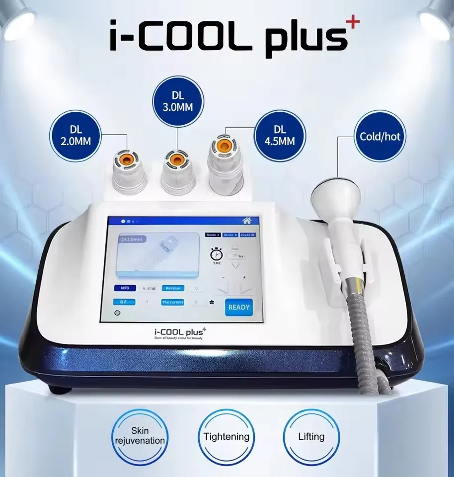 Korean High-Energy Ultrasonic Facial Tightening Lifting Equipment Anti-Aging Functions Micro-Cold/Micro-Heat Hammer-Type Brush