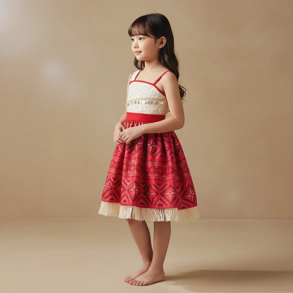 

Little Explorer Adventure Dress Girl Storybook Character Style Soft Lining Durable Design Ideal for Role Play Imagination Games