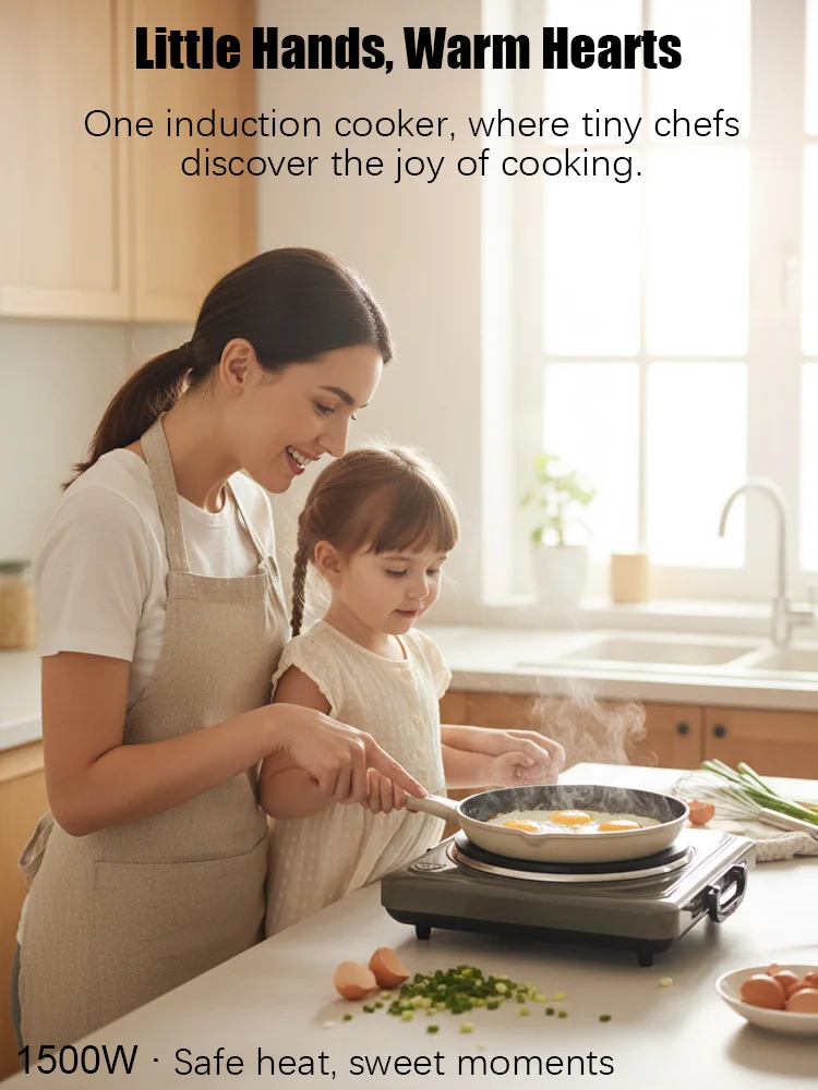 Electric Hot Plate Sonifer SF-3072 1500W Single Burner Stove 185mm Heating Plate 5 Gear Temperature Control Kitchen Cooking
