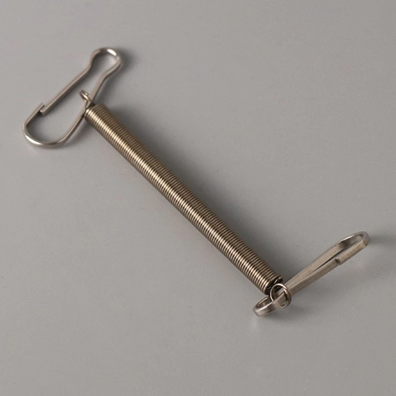 Metal Spring with 2 Clips Durable Stainless Steel Small Animal Cage Accessories Fixing Food Water Dispenser for bunny Dropship