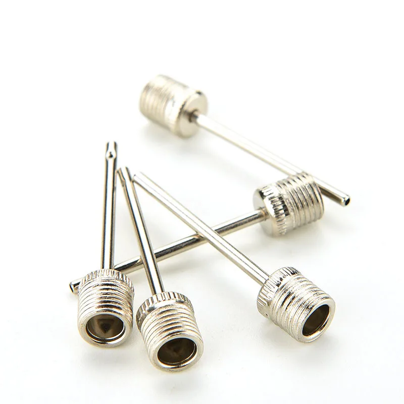 Stainless Steel Pump Pin Sports Ball Inflating Pump Needle For Football Basketball Soccer Inflatable Air Valve Adaptor 5/10pcs