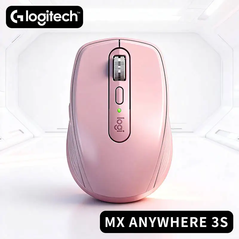 High-Precision Logitech MX Anywhere 3S Mouse - 8K DPI Glass Tracking, MagSpeed Scroll, USB-C Quick Charge, Travel-Friendly