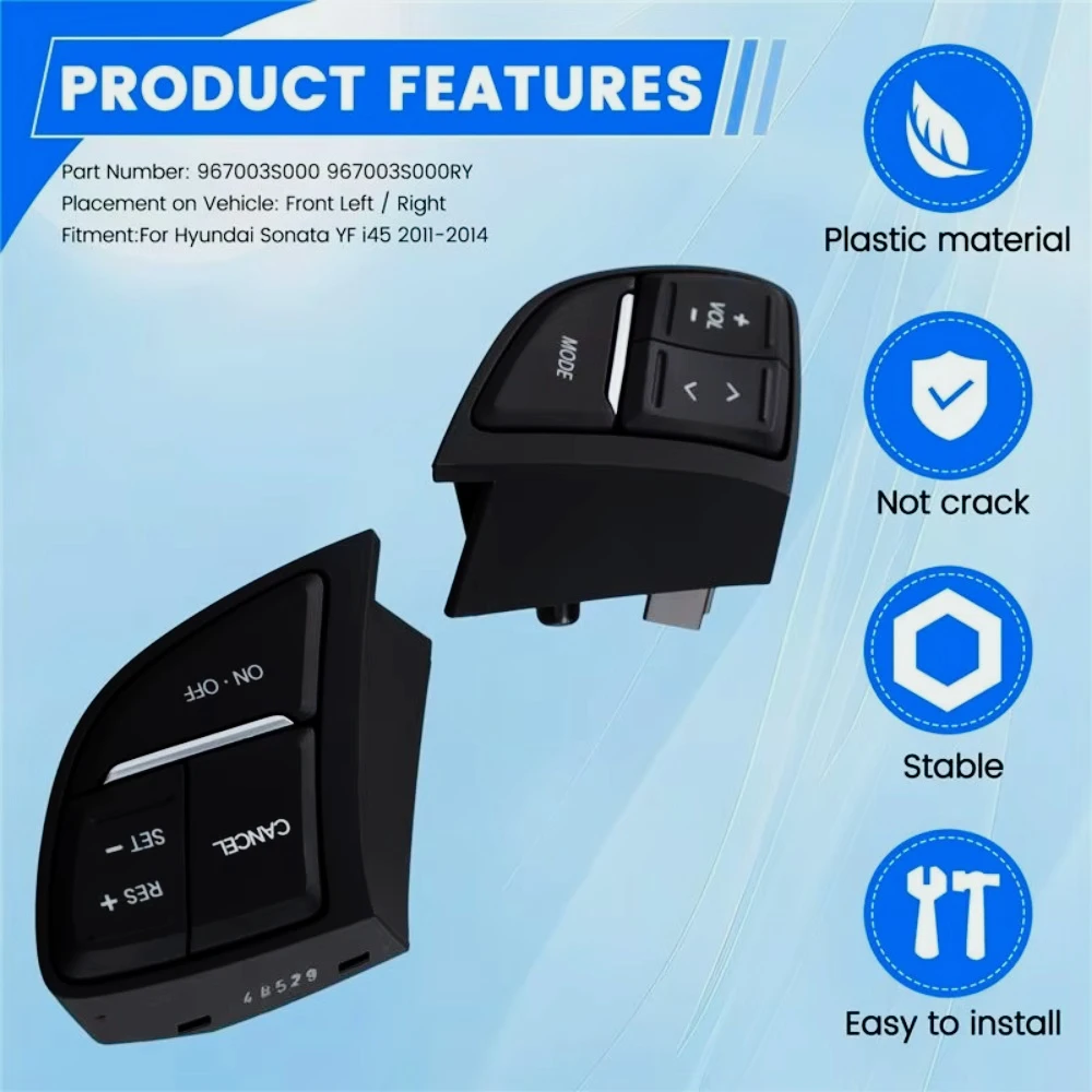 ZF-F 967003S000 Interruptor de control de crucero del volante multifunción para Sonata YF I45 2011-2014