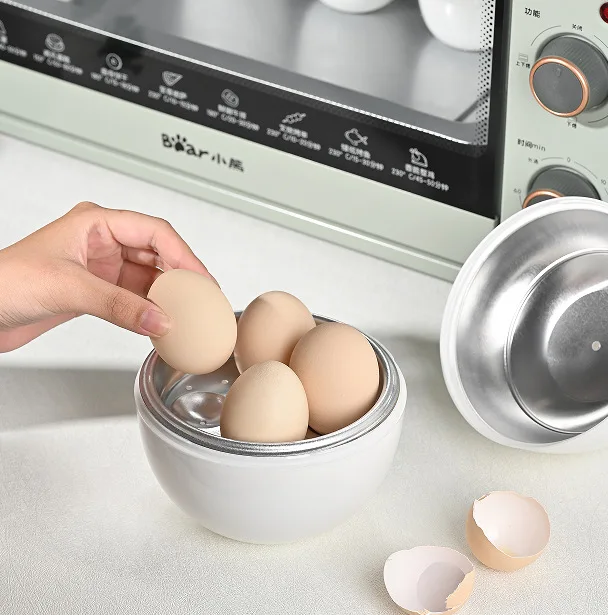 Capacity for 4 eggs Microwave Egg Steamer Boiler Cooker Easy Quick 5 Minutes Hard Or Soft Boiled Kitchen Cooking Tools