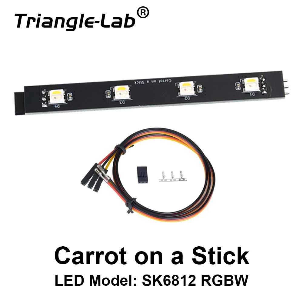Trianglelab SK6812 RGBW PCBs für ERCF V3 Karotte auf einem Stab und Karotte auf einem Zweig Enraged Rabbit Neopixel für 3D-Drucker