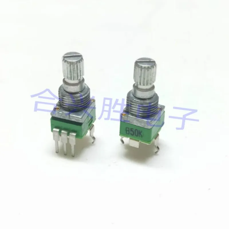 1 Piece RD901F Precision Potentiometer Single Duplex B50K A100K Power Amplifier Volume Potentiometer Flower Shaft Length 15MM