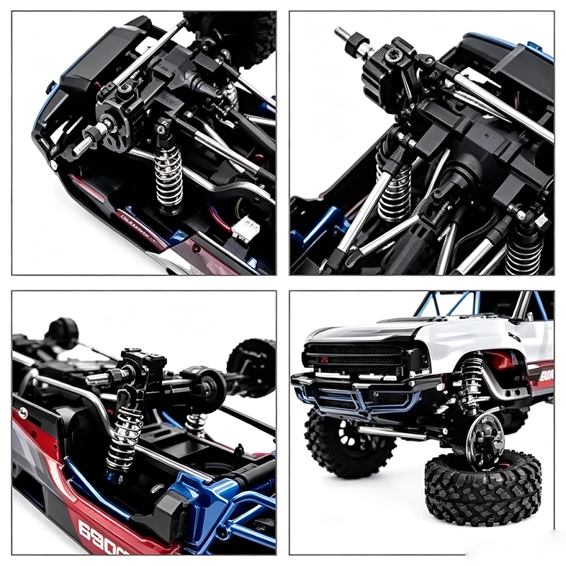 Brass Metal Upgraded Axle Housing Counterweight Front And Rear Cup C Seat Hexagon Suitable For MJX 1/18 HYPER GO H18P RC Parts - view 3