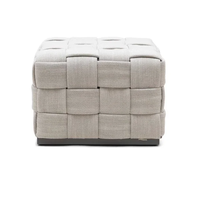TTT Modern simple Light luxury fabric woven shoes changing stool creative foyer cloakroom fittings stool