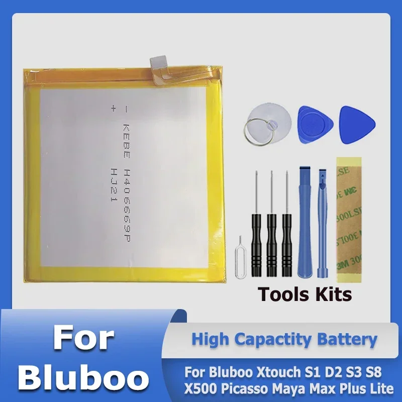 BlubooS1 Picasso BlubooS8Plus BlubooS3  BlubooD2 BlubooS8 Battery For Bluboo Xtouch S1 D2 S3 S8 X500 Picasso Maya Max Plus Lite